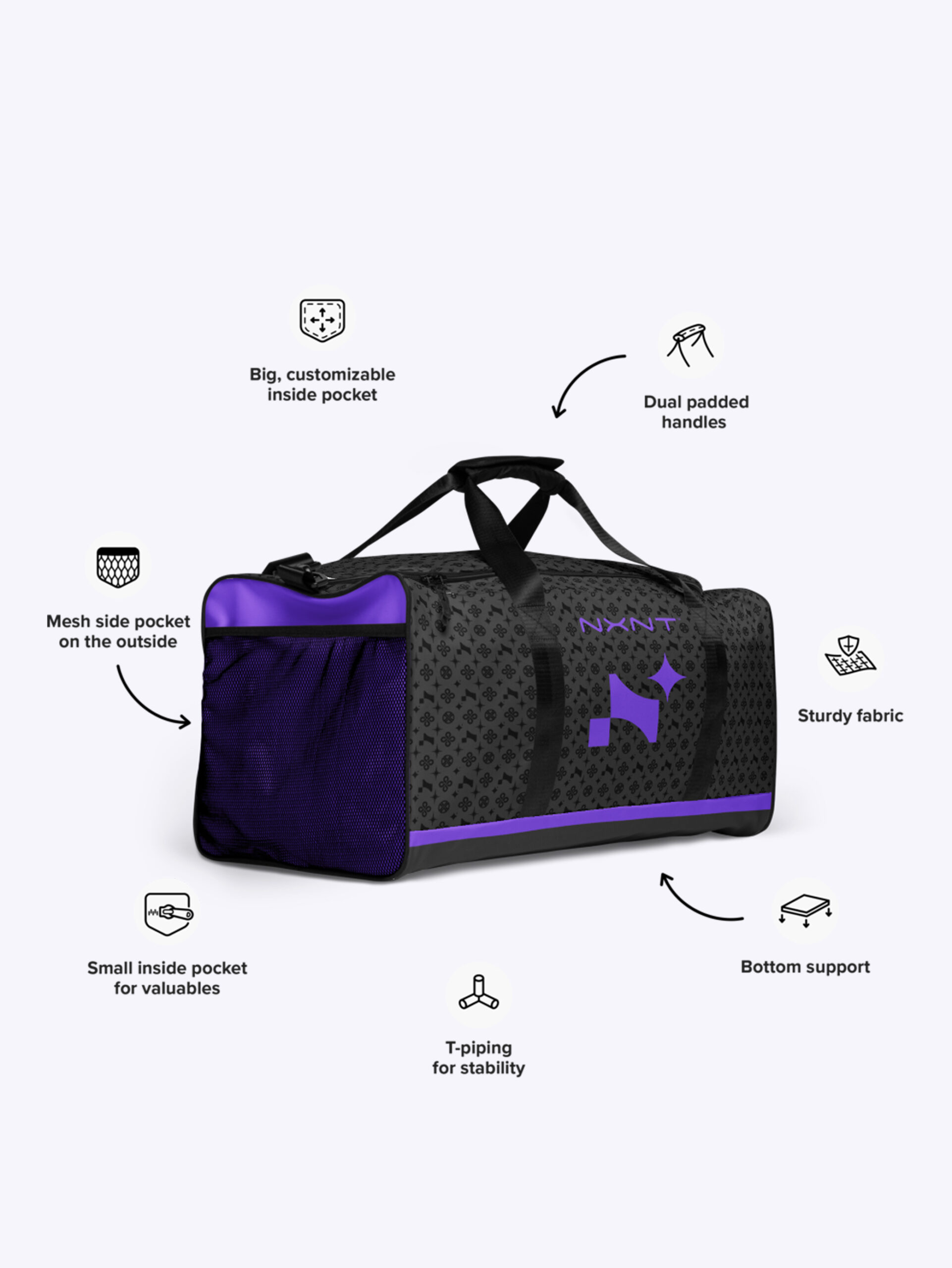 Duffle Bag Polaris - Purple - Image 3